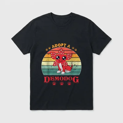 Adopt a demodog lustige T-Shirt – Klassisches T-Shirt in Schwarz