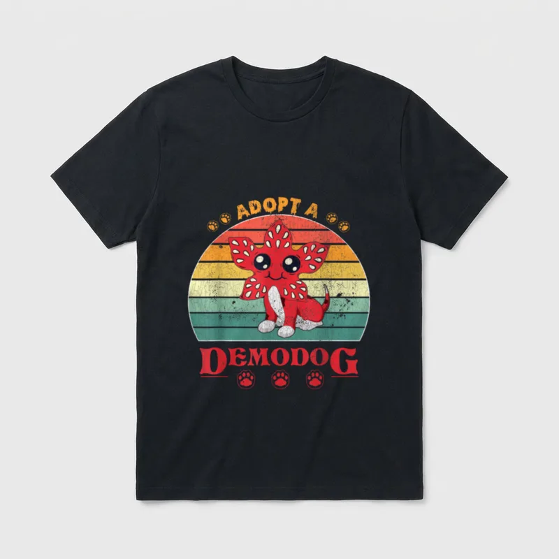 Adopt a demodog lustige T-Shirt – Klassisches T-Shirt in Schwarz