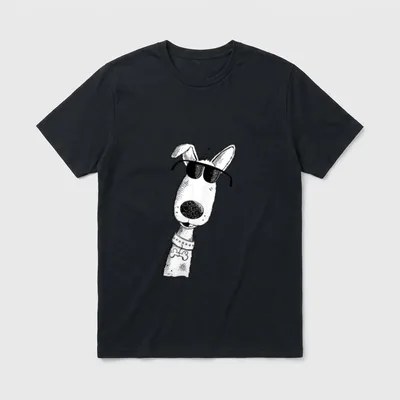 Cooler Hund Mit Brille T-Shirt – Klassisches T-Shirt in Schwarz