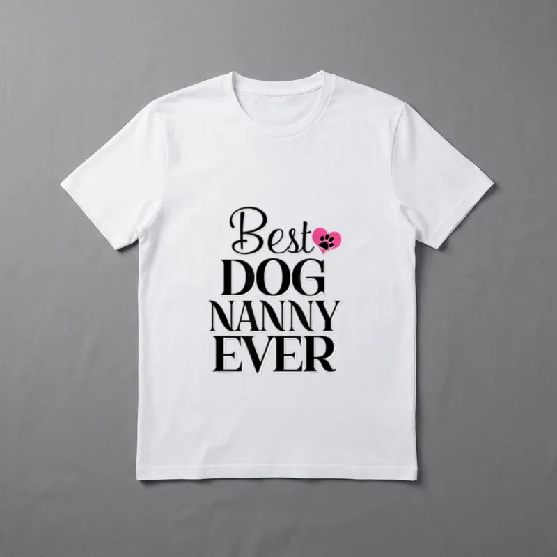 Das beste Hunde-Nanny aller T-Shirt – Klassisches T-Shirt in Schwarz