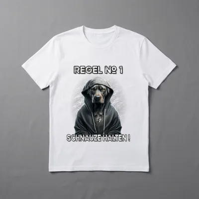 Regel #1 Schnauze halten T-Shirt – Klassisches T-Shirt in Schwarz
