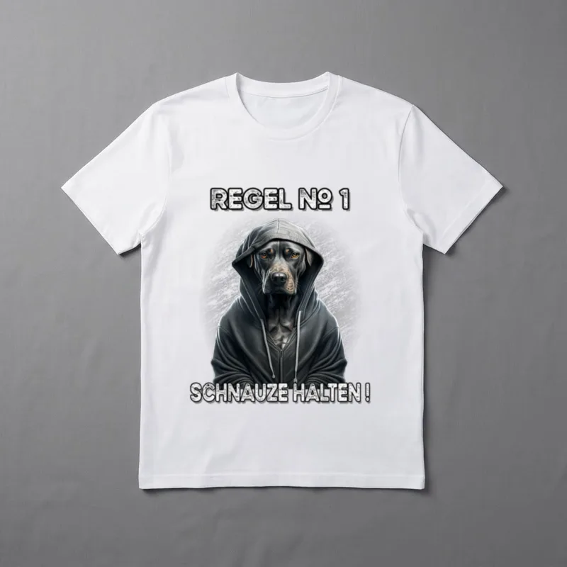 Regel #1 Schnauze halten T-Shirt – Klassisches T-Shirt in Schwarz