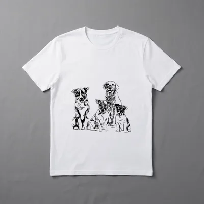 Süßes Hundemotiv Hundeliebhaber Haustiere T-Shirt – Klassisches T-Shirt in Schwarz