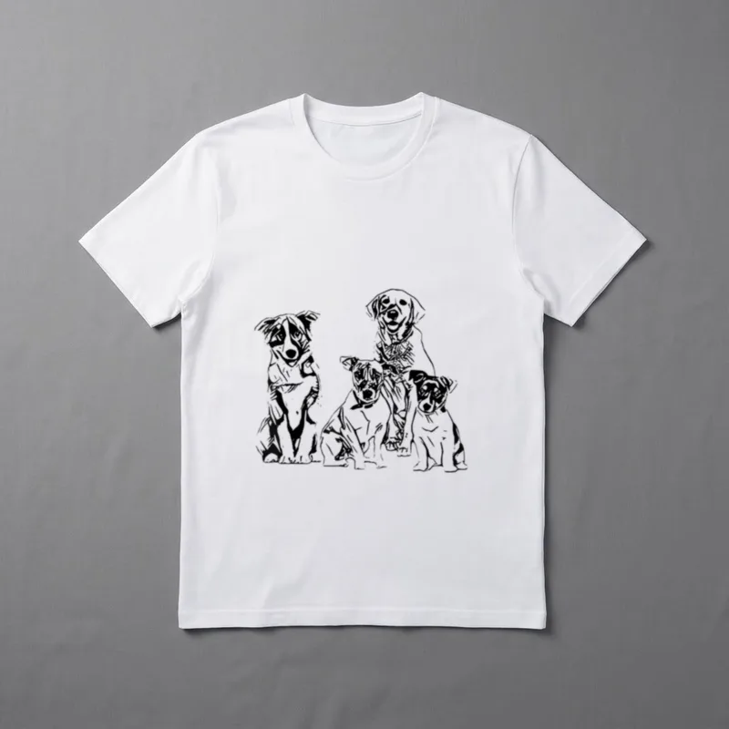 Süßes Hundemotiv Hundeliebhaber Haustiere T-Shirt – Klassisches T-Shirt in Schwarz