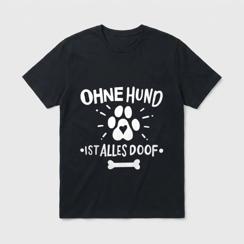 Hunde Hund Ohne Hund T-Shirt – Klassisches T-Shirt in Schwarz