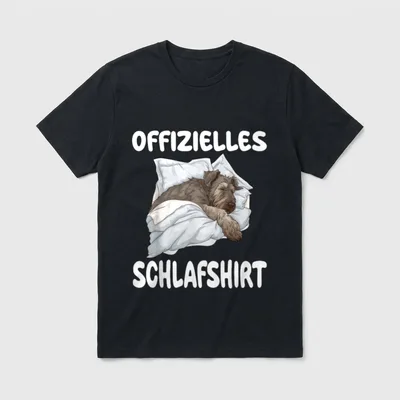 Irischer Wolfshund Offizielles Schlafshirt T-Shirt – Klassisches T-Shirt in Schwarz