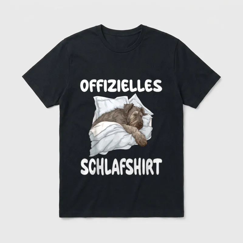 Irischer Wolfshund Offizielles Schlafshirt T-Shirt – Klassisches T-Shirt in Schwarz