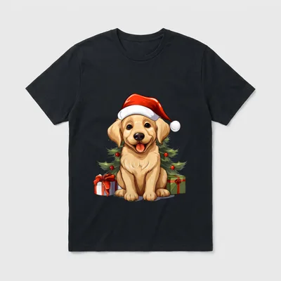 Weihnachts Familie Outfit Hund T-Shirt – Klassisches T-Shirt in Schwarz