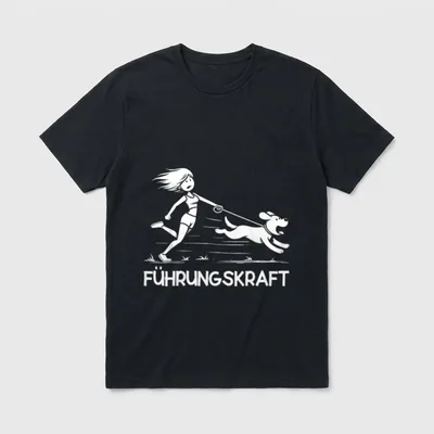 Führungskraft Lustiges Hundebesitzer Hundehalter T-Shirt – Klassisches T-Shirt in Schwarz