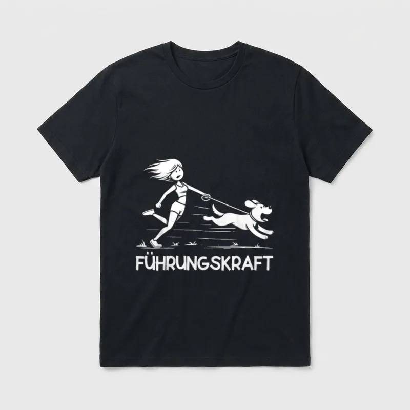 Führungskraft Lustiges Hundebesitzer Hundehalter T-Shirt – Klassisches T-Shirt in Schwarz