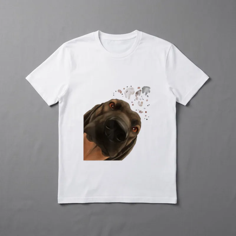 Neugieriger Hund Bayerischer Gebirgsschweißhund T-Shirt – Klassisches T-Shirt in Schwarz