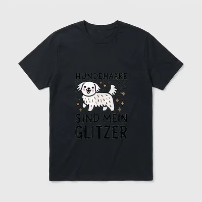 Dog&Love Hundehaare sind mein T-Shirt – Klassisches T-Shirt in Schwarz