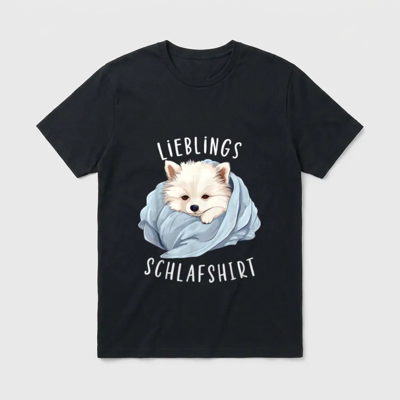 Hund Offizielles Lieblings Schlafshirt T-Shirt 0677 – Klassisches T-Shirt in Schwarz