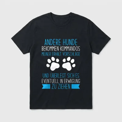 Hund Lustiges Meiner Erhält T-Shirt – Klassisches T-Shirt in Schwarz