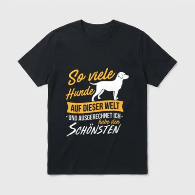 So viele Hunde Lustige Hundesprüche T-Shirt – Klassisches T-Shirt in Schwarz
