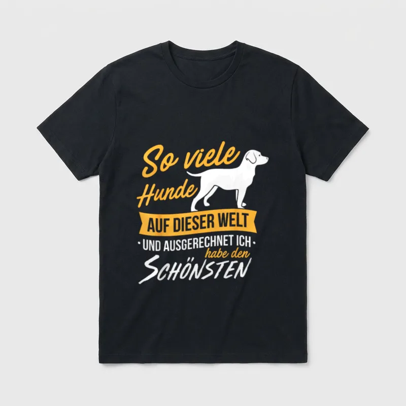 So viele Hunde Lustige Hundesprüche T-Shirt – Klassisches T-Shirt in Schwarz