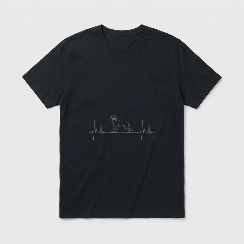 Bayerischer Gebirgsschweißhund I Motiv T-Shirt – Klassisches T-Shirt in Schwarz