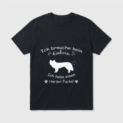Harzer Fuchs Harzer Fuchs T-Shirt 0695 – Klassisches T-Shirt in Schwarz