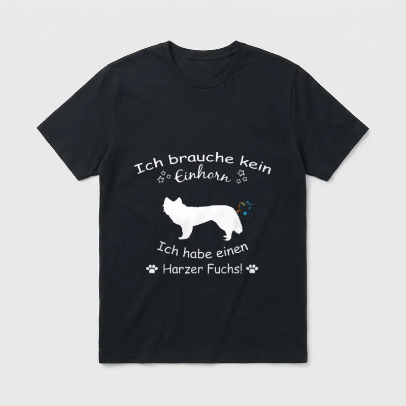 Harzer Fuchs Harzer Fuchs T-Shirt 0695 – Klassisches T-Shirt in Schwarz