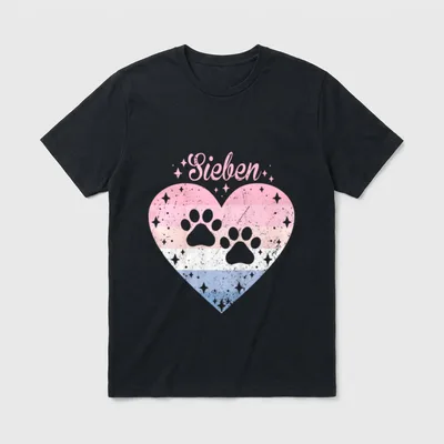 7. Geburtstag Mädchen Süßes T-Shirt – Klassisches T-Shirt in Schwarz