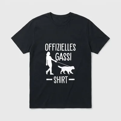 Hundeausführer Hundebesitzer T-Shirt – Klassisches T-Shirt in Schwarz