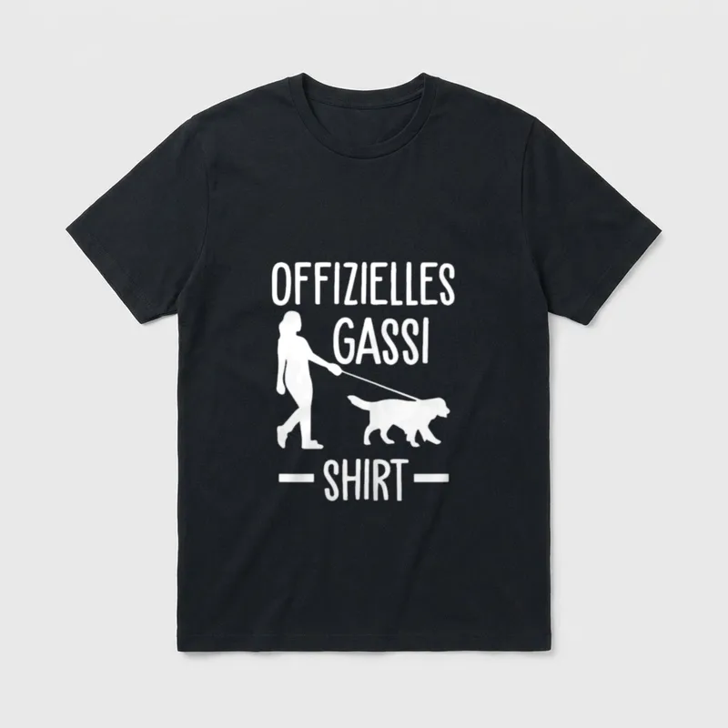 Hundeausführer Hundebesitzer T-Shirt – Klassisches T-Shirt in Schwarz