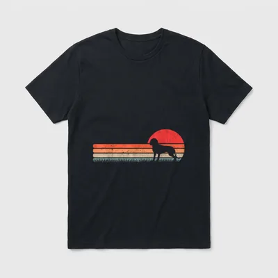 Bayerischer Gebirgsschweißhund Retro BGS T-Shirt 0718 – Klassisches T-Shirt in Schwarz