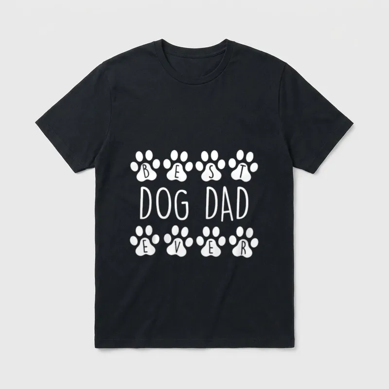 Best Dog Dad Ever Gassi T-Shirt – Klassisches T-Shirt in Schwarz