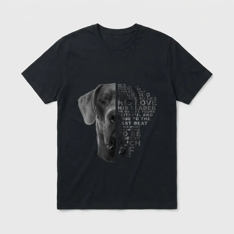 He Is Your Friend T-Shirt 0734 – Klassisches T-Shirt in Schwarz