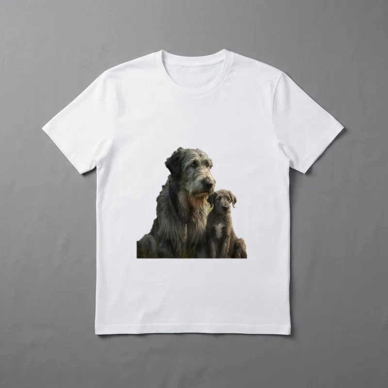 Irischer Wolfshund Vatertag Irischer T-Shirt – Klassisches T-Shirt in Schwarz