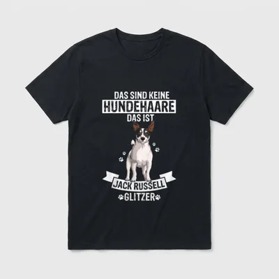 Das Sind Keine Hundehaare T-Shirt 0738 – Klassisches T-Shirt in Schwarz