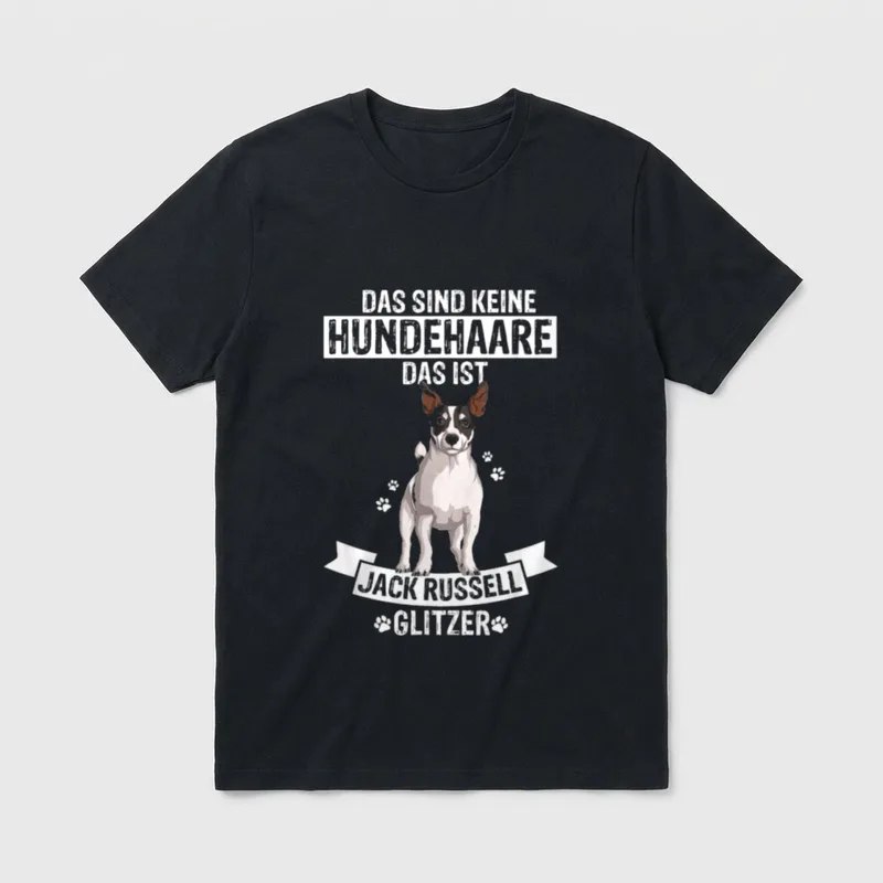 Das Sind Keine Hundehaare T-Shirt 0738 – Klassisches T-Shirt in Schwarz