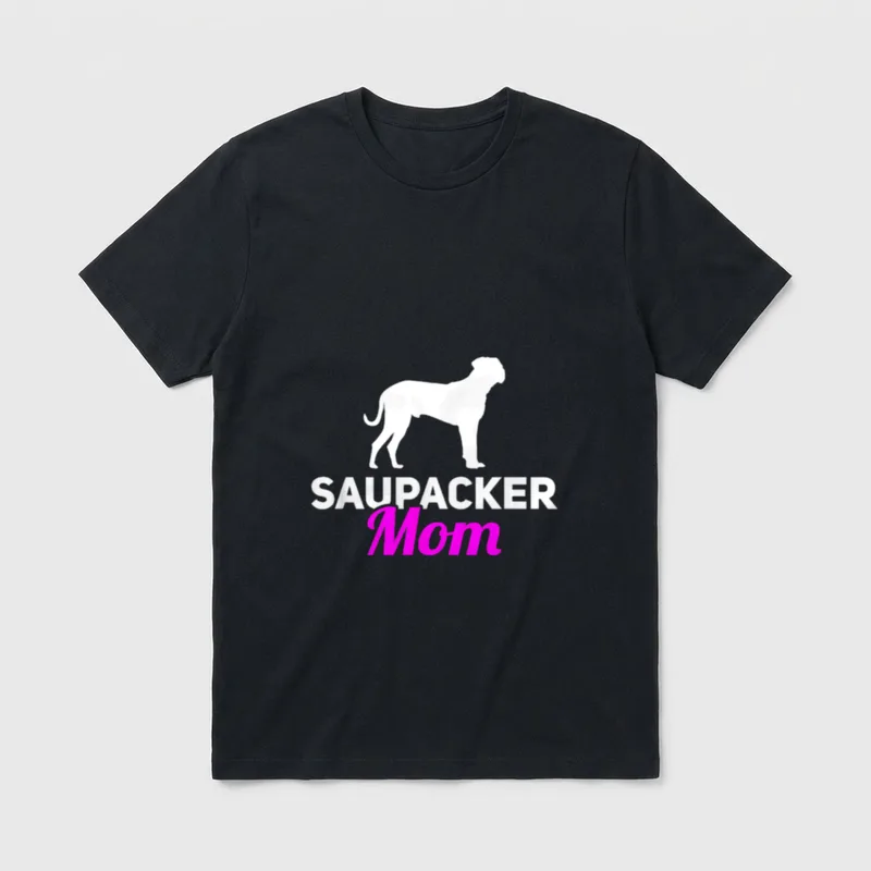 Saupacker Mum Hundeliebhaber T-Shirt – Klassisches T-Shirt in Schwarz
