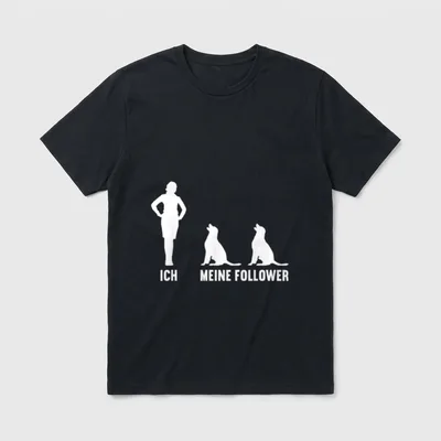 Ich und meine Follower T-Shirt – Klassisches T-Shirt in Schwarz