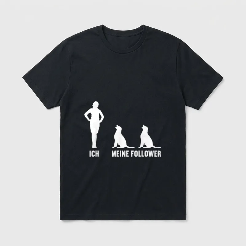 Ich und meine Follower T-Shirt – Klassisches T-Shirt in Schwarz