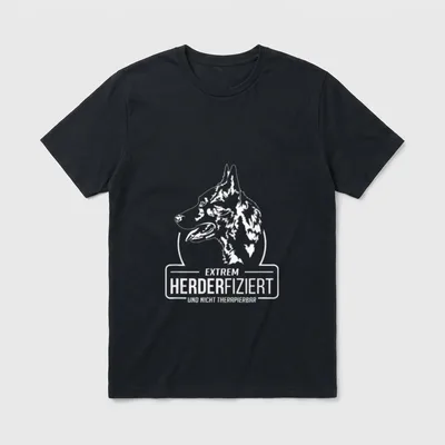 Lustiger Hollandse Herder Herderfiziert T-Shirt – Klassisches T-Shirt in Schwarz