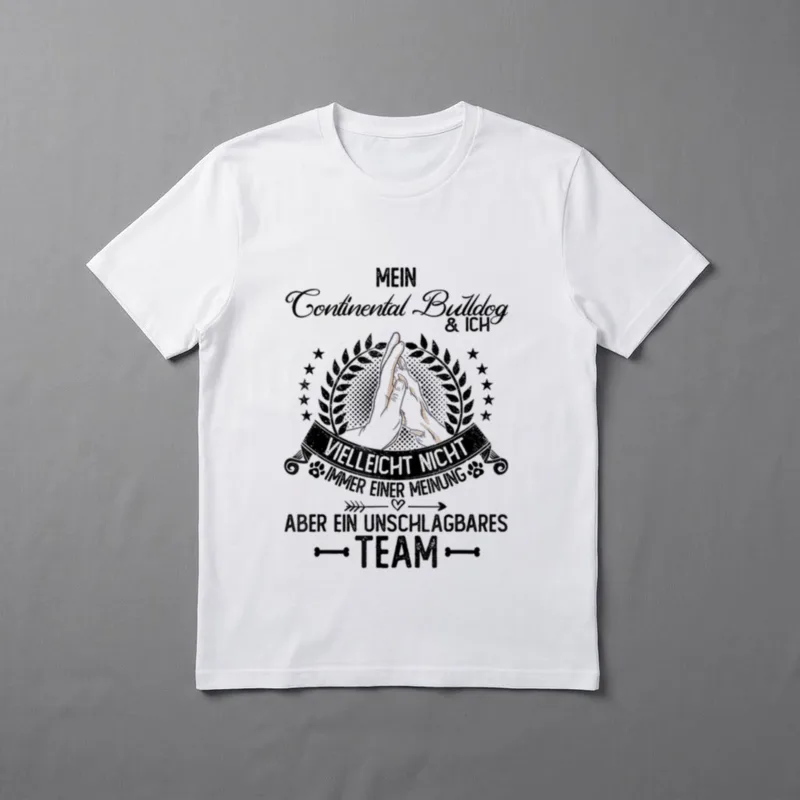 Continental Bulldog nicht immer T-Shirt – Klassisches T-Shirt in Schwarz