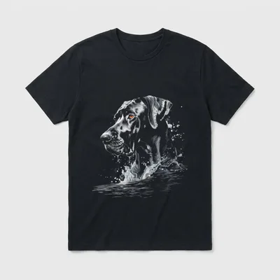 Deutsche Dogge Hund T-Shirt 0780 – Klassisches T-Shirt in Schwarz