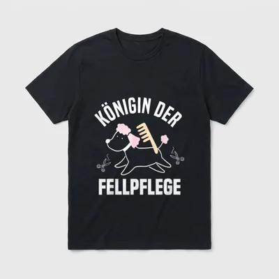 Königin Der Fellpflege Hundefriseurin T-Shirt – Klassisches T-Shirt in Schwarz