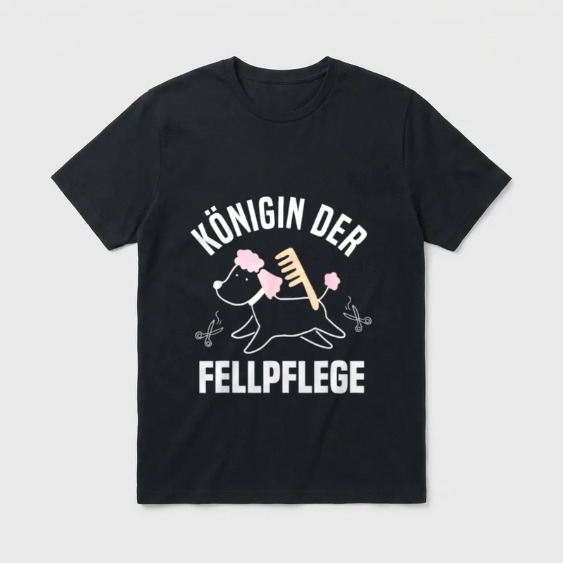 Königin Der Fellpflege Hundefriseurin T-Shirt – Klassisches T-Shirt in Schwarz