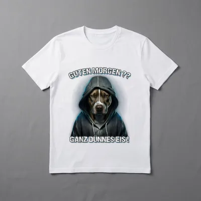 Guten Morgen? Ganz Dünnes T-Shirt 0798 – Klassisches T-Shirt in Schwarz