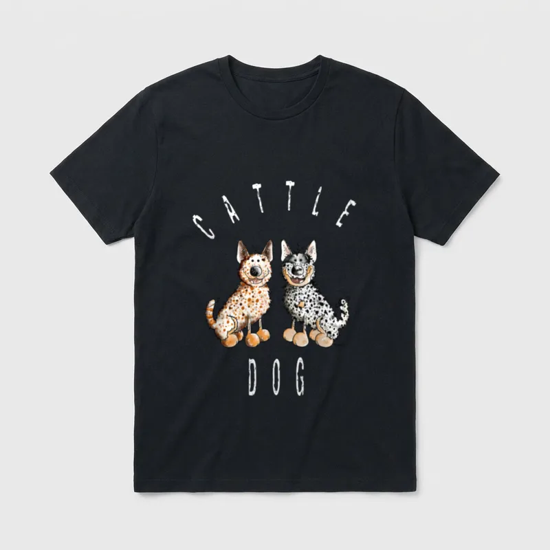 Funny Australian Cattle Dog T-Shirt – Klassisches T-Shirt in Schwarz