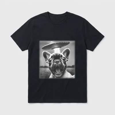 Vintage Hund Französische Bulldogge T-Shirt – Klassisches T-Shirt in Schwarz