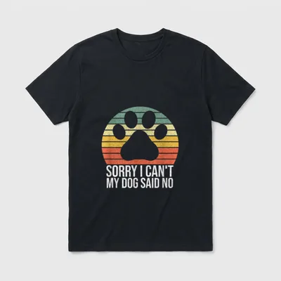 Sorry I Can´t My T-Shirt – Klassisches T-Shirt in Schwarz