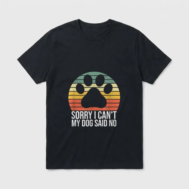 Sorry I Can´t My T-Shirt – Klassisches T-Shirt in Schwarz