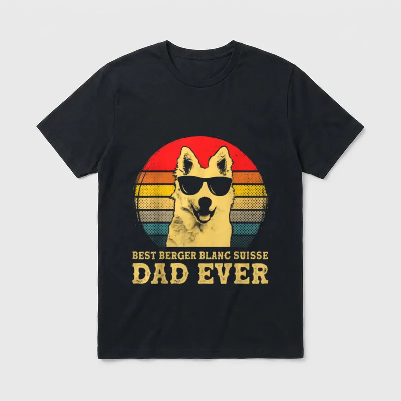 Best Berger Blanc Suisse T-Shirt – Klassisches T-Shirt in Schwarz