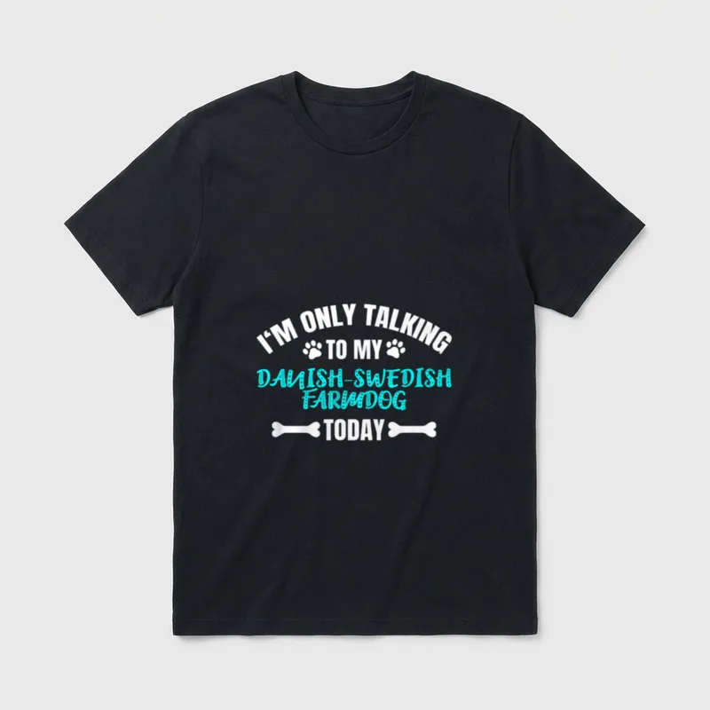 I'm Only Talking To T-Shirt – Klassisches T-Shirt in Schwarz
