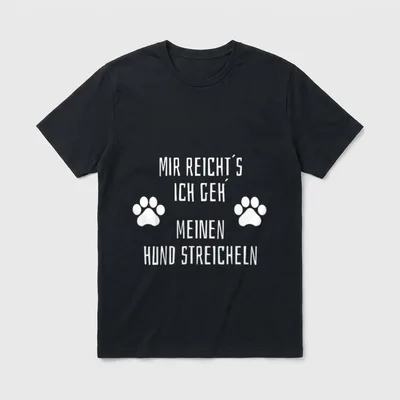 Mir reichts ich geh meinen T-Shirt – Klassisches T-Shirt in Schwarz