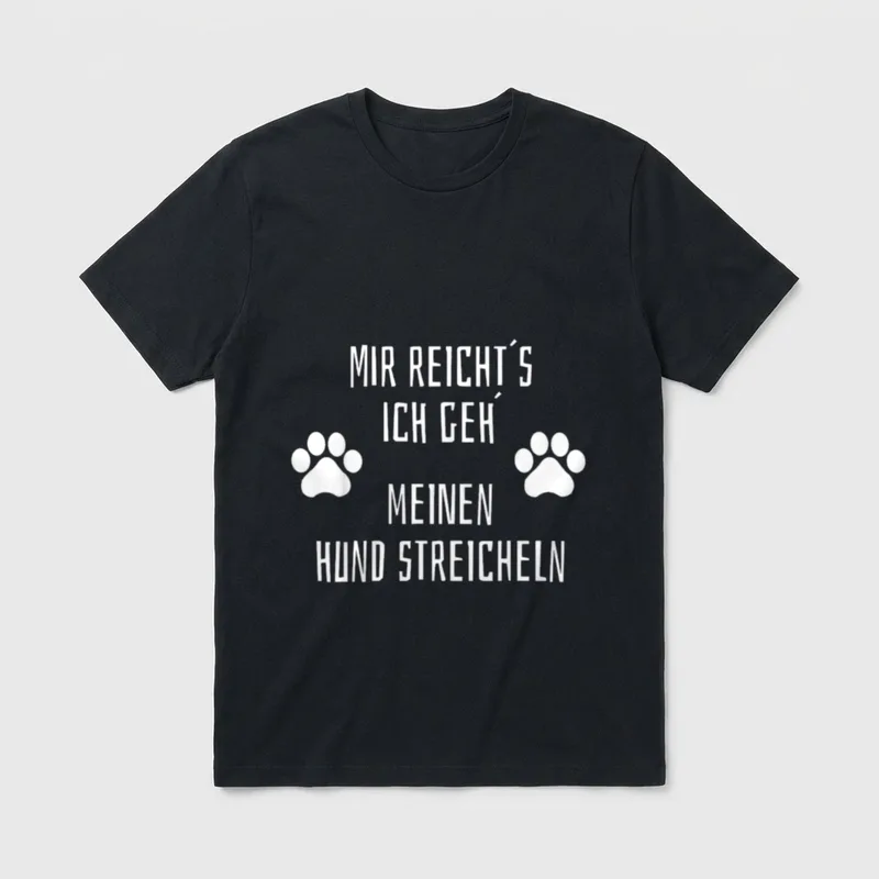 Mir reichts ich geh meinen T-Shirt – Klassisches T-Shirt in Schwarz