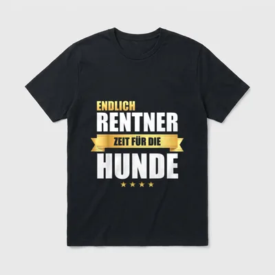 Hundeliebhaber Hundebesitzer Rentner Hunde T-Shirt – Klassisches T-Shirt in Schwarz